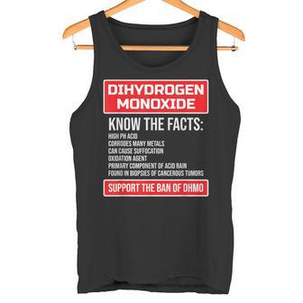 一酸化二水素 アウェアネス Dhmo Ban タンクトップ - Kawaiitshirt