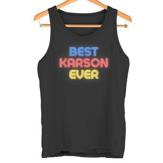史上最高のカーソン 面白いカーソン名 Karson タンクトップ - Kawaiitshirt