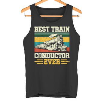 史上最高の電車の車掌 Conductor Railroad タンクトップ - Kawaiitshirt