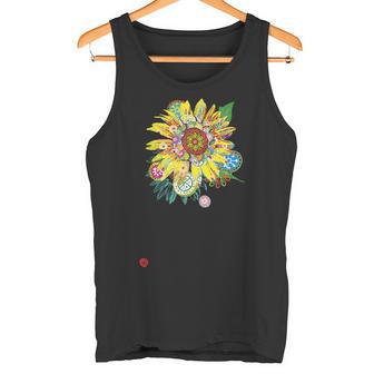 和ポップ ひまわり タンクトップ - Kawaiitshirt