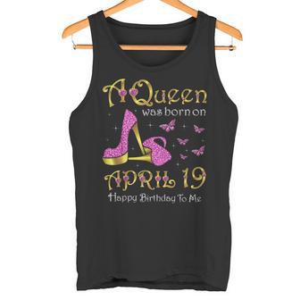 女王は4月19日、4月19日に誕生した誕生日パーティー。 タンクトップ - Kawaiitshirt