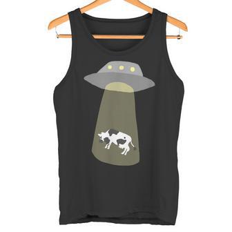 宇宙船 牛 宇宙人 誘拐 タンクトップ - Kawaiitshirt