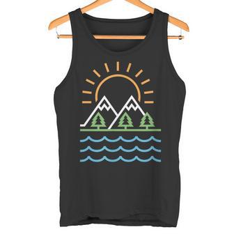 山と海 タンクトップ - Kawaiitshirt