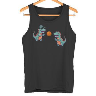 恐竜バスケットボール タンクトップ - Kawaiitshirt