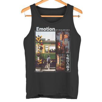日本 電車 美学 ミニマリスト 90年代 東京 ストリートウェア タンクトップ - Kawaiitshirt