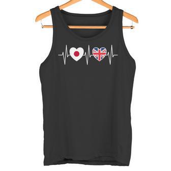 日本とイギリス イギリスの国旗 国旗 タンクトップ - Kawaiitshirt