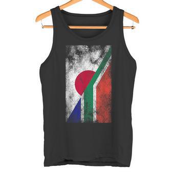 日本と南アフリカの国旗 日本の南アフリカ共和国 タンクトップ - Kawaiitshirt