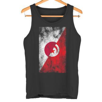 日本チュニジア国旗 日本のチュニジア。 タンクトップ - Kawaiitshirt
