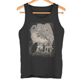 昆虫 種 面白い 虫 ヴィンテージ 昆虫学 昆虫学者 タンクトップ - Kawaiitshirt