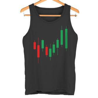 株式トレーダーローソク足ハートビートデーブローカーライフアパレル タンクトップ - Kawaiitshirt