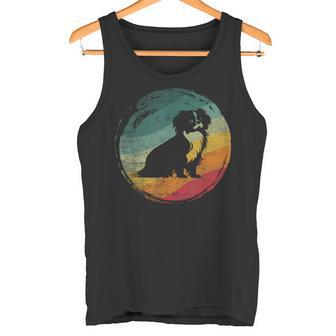 狆犬のレトロなデザイン タンクトップ - Kawaiitshirt