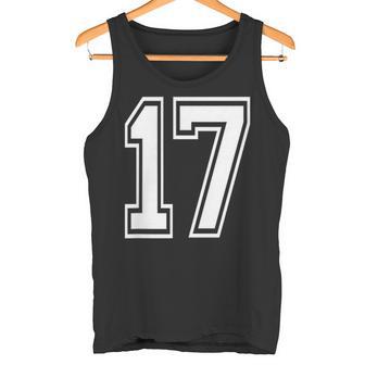 番号17インチ ホワイト タンクトップ - Kawaiitshirt