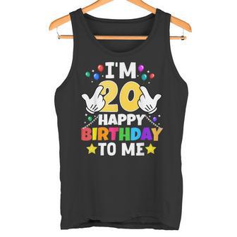 私は20歳です。お誕生日おめでとう、面白い20歳の誕生日 タンクトップ - Kawaiitshirt