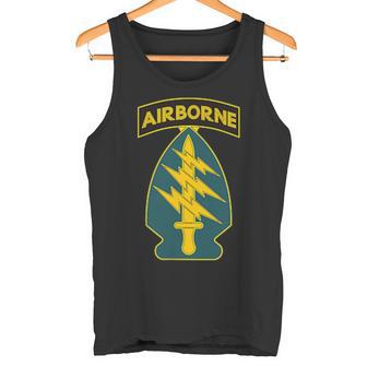 第1特殊部隊 アメリカ陸軍 グリーンベレー帽 空挺部隊f 退役軍 タンクトップ - Kawaiitshirt