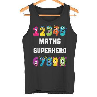 算数スーパーヒーロー、面白いモンスターナンバー、算数 タンクトップ - Kawaiitshirt