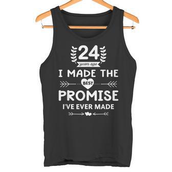 結婚24周年 結婚24周年 記念日 面白い 旦那 妻 タンクトップ - Kawaiitshirt