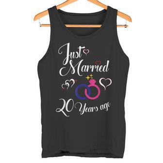 結婚記念日 20周年 タンクトップ - Kawaiitshirt
