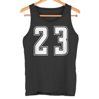 背番号 23 チーム短大スポーツ背番号付きユニフォーム タンクトップ - Kawaiitshirt