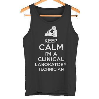 落ち着いておれ私は臨床検査技師だ タンクトップ - Kawaiitshirt