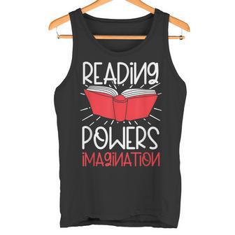 読書力 想像力 本の虫 本オタク 読書 タンクトップ - Kawaiitshirt