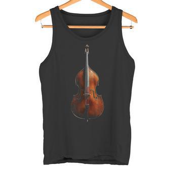 重低音 楽器 モチーフ 作品 コントラバス タンクトップ - Kawaiitshirt