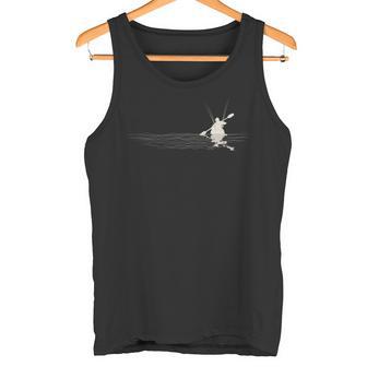釣り人 シーカヤック フィッシングカヤック 足漕ぎ 長袖tシャツ タンクトップ - Kawaiitshirt