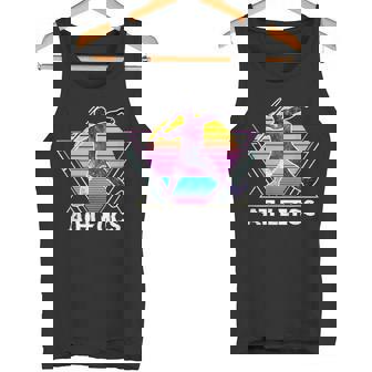 陸上競技 やり投げ スポーツ レトロ ヴィンテージaporwave 90 年代 タンクトップ - Kawaiitshirt