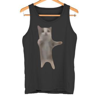 面白い ハッピーキャット ミーム キュート トレンド タンクトップ - Kawaiitshirt