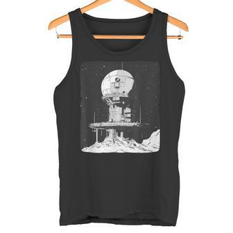 面白いスペースオデッセイムーンベースエンブレム。 タンクトップ - Kawaiitshirt