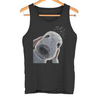 面白い好奇心旺盛な犬のベドリントンテリア タンクトップ - Kawaiitshirt