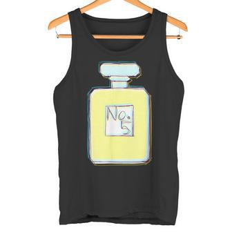 香水 ビン 瓶 No5 パフューム 現代アート おしゃれ かわいい デザイン タンクトップ - Kawaiitshirt