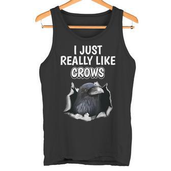 鳥の名言 カラスのような服 カラス タンクトップ - Kawaiitshirt