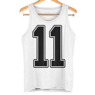 11 Deportiva Con Diseño De Número 11 Color Negro Camiseta sin mangas - Regaloses