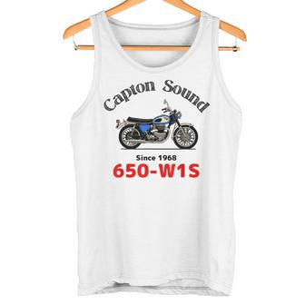650-W1s Captonound 青タンク 旧車 タンクトップ - Kawaiitshirt