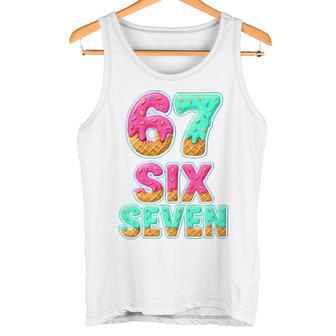 67 Ice Cream Drip Baseballeisiete Divertido 6-7 Meme Adolescente Chico Camiseta sin mangas - Regaloses