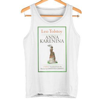 Anna Karenina Leo Tolstoy ヴィンテージブックカバー タンクトップ - Kawaiitshirt