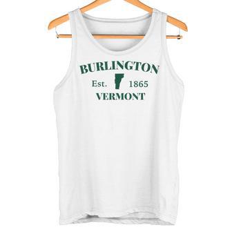 Burlingtonermontt シティステートカレッジ 観光のお土産 タンクトップ - Kawaiitshirt