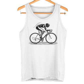 Chico Ciclista Dibujo Amante De La Bici Ciclismo Camiseta sin mangas - Regaloses