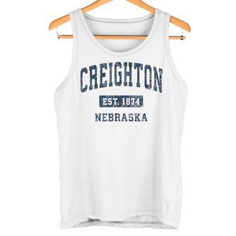 Creighton ネブラスカne ビンテージアスレチックスポーツデザイン タンクトップ - Kawaiitshirt