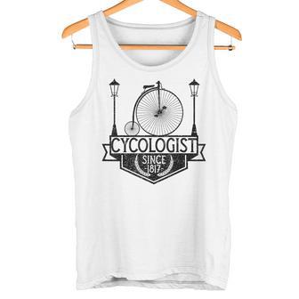 Cycologist Gentleman ビンテージ 自転車 ペニー ファージング 1817 タンクトップ - Kawaiitshirt