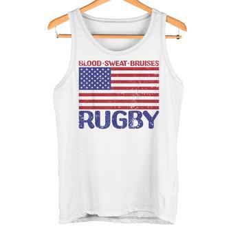 Del 4 De Julio De Usa Rugby Bandera Estadounidense Rugby Envejecido Camiseta sin mangas - Regaloses