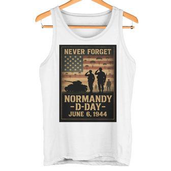 Día D 82 Aniversario Normandía 1944 Homenaje Militar Hombres Camiseta sin mangas - Regaloses