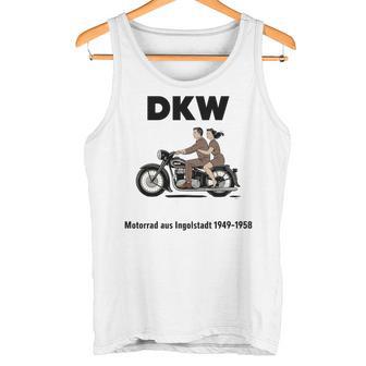 Dkw バイク 1930年代デザイン ビンテージバイク 長袖tシャツ タンクトップ - Kawaiitshirt