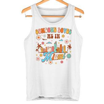 Enfant Bébé Fait À Miami En Floride Quelqu'un M'aime À Miami Débardeur e - Cadeauxyz