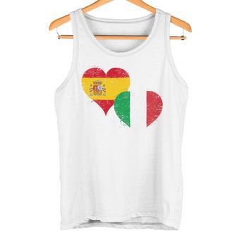Espagne Italie Drapeau Génial Du Fier Fan Italien Espagnol Haut De Gamme Débardeur e - Cadeauxyz