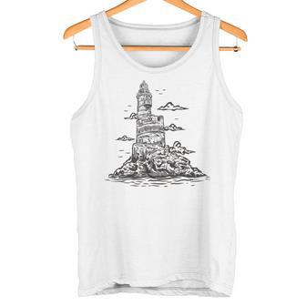Faro Océano Edificio Mar Camiseta sin mangas - Regaloses