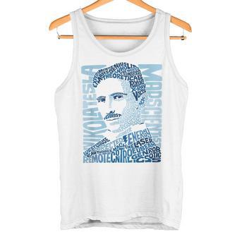 Glitschika s ニコラ・テスライラストtシャツ タンクトップ - Kawaiitshirt