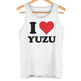 I Heart ゆず ファーストネーム I Love パーソナライズ タンクトップ - Kawaiitshirt