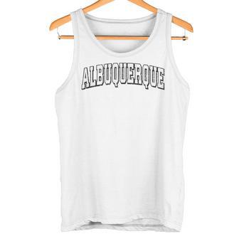 Impresión Deportiva Deportivaintage En Blanco Y Negro De Albuquerque Nuevo México Camiseta sin mangas - Regaloses