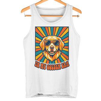 In My Golden Era レトロレトリバー ドッグサングラス グラフィックtシャツ 長袖tシャツ タンクトップ - Kawaiitshirt